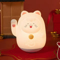 AuroraNiteBeam Cute Cat Night Light for Kids, LED Nursery Lamp Dimmable & Rechargeable, Warm Glow for Night Feeding, Nursery & Room Décor Lamp with Gift-Ready Design