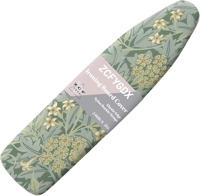 ZCFYGDX 15x54 in Ironing Board Covers Easy to Install Resistant,Elastic Edge 3 Nylon Buckle Strap Fasteners Breathable & Wear-Resistant,Resist Scorch Staining Protective Cover William Morris Prints