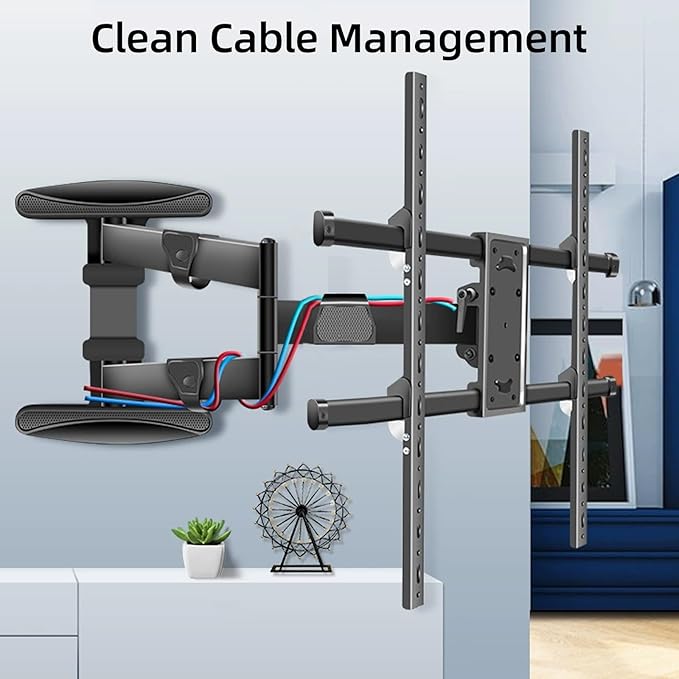 XinleTech 35 Inch Long Arm TV Wall Mount for 37-75 Inch TVs,Full Motion Corner Mount with Extension,±90°Swivel,Tilt&Level Adjust,Max VESA 800x600mm,Heavy-Duty TV Mount,XL-DY858S