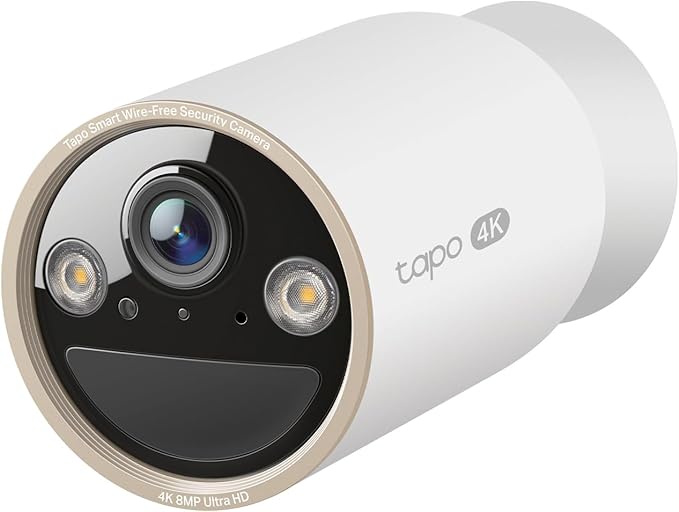 Tapo MagCam 4K Outdoor Wireless Security Camera - Up to 200-Day Battery, Magnetic Mount, Person/Vehicle Detection, Subscription-Free Local Storage or Optional Cloud, Works with Alexa, C460