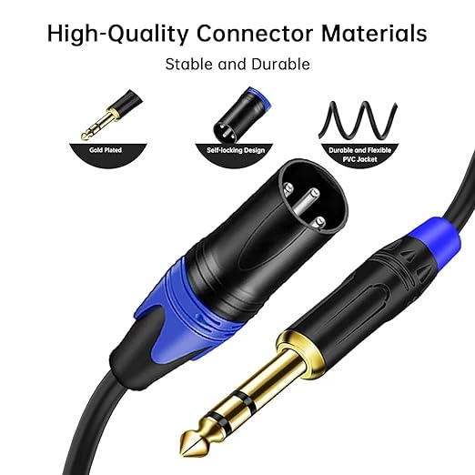 Seefeful XLR Splitter Cable, 1 Female to 2 Male Patch Y Cable, Balanced Microphone Splitter Cord Audio Adaptor (11.8 Inches)
