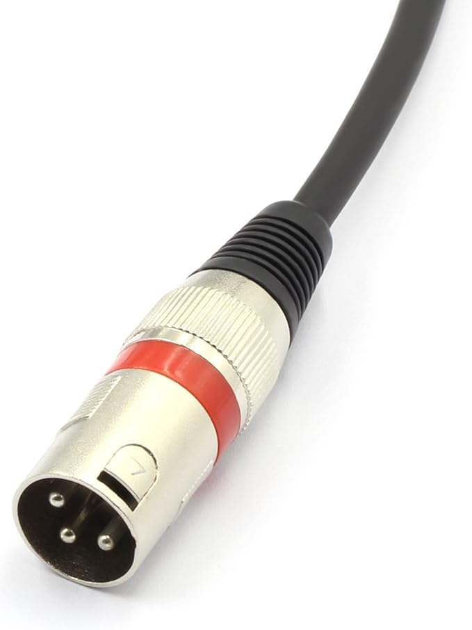SiYear XLR Splitter Cable - XLR Male to Dual Female 3 Pin Patch Y Cable Balanced Microphone Splitter Cord Audio Adapter (50CM/1.5FT)
