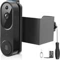Anti-Theft Doorbell Mount No Drill Compatible with Orbitell Video Doorbell, Adjustable Mounting Bracket Holder Accessories for Apartment Rentals, Enhanced Protection Doorbell Mount Bracket
