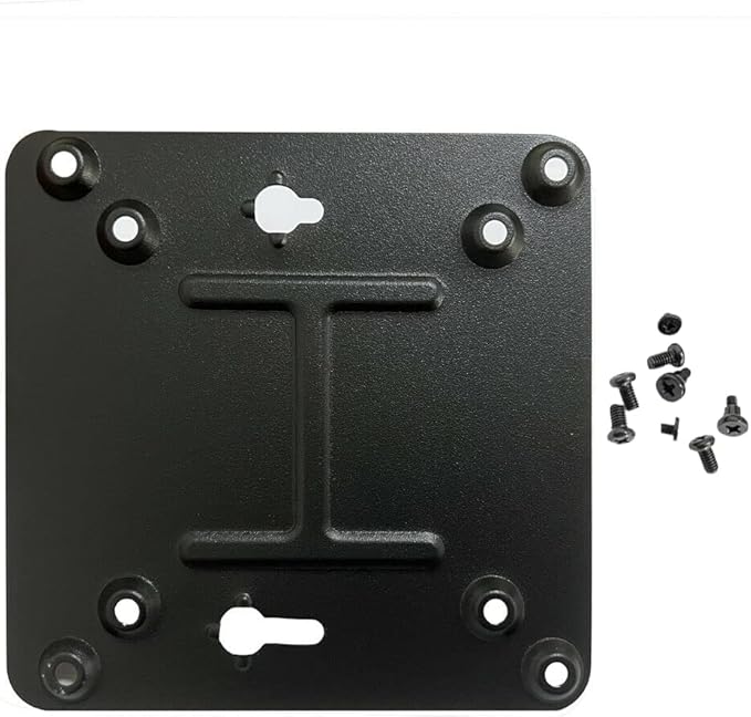 GinTai for Intel NUC Vesa Adapter Mount Bracket to Attach NUC Mini PC Computer to The Back of a Monitor Mounting Plate Not Skull or Hades(With 8pcs Screws) Intel NUC 4 5 6 7 8 10 11 13 General purpose