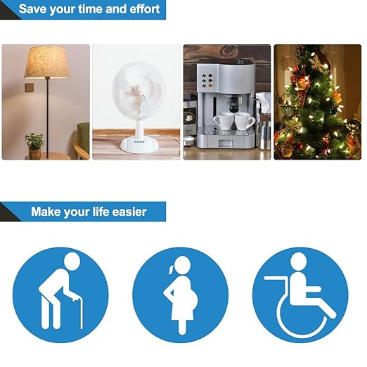 DEWENWILS Remote Control Outlet Wireless Wall Mounted Light Switch, Electrical Plug in On Off Power Switch for Lamp, Fan, Household Appliance, No Wiring, 100 Feet RF Range, Programmable