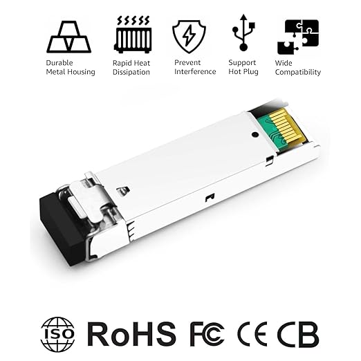 OPSTRAN 1000BASE-EX SFP Optical Transceiver Module Compatible with Extreme Networks I-MGBIC-GLX-40 1310nm 40km DDM Duplex LC SMF 4 Pack