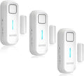 DAYTECH Refrigerator Door Alarm Freezer Door Left Open Alarm with Delay 1/2/3/4 mins Window Door Ajar Alert Fridge Alert 0 to 120 dB for Freezer Home Store Business Office 3 Sets White