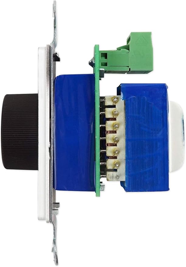 Rockville VOL70100 100 Watt Wall Volume Control 70V, 11-Step Attenuation, Euro-Block Connector, Dust-Protected, Perfect for Commercial Audio Systems