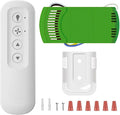 Replacement for Ceiling Fan Remote Control Kit with Light Dimmer, Compatible with Remote 99770 99772 99392 99122 99123 99600, Universal Remote Control with Receiver works for most 3 Speeds Ceiling Fan