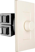 OSD Audio 300W Sleek, Modern, Minimalist Design in Wall Volume Control, Rotary Knob Almond Impedance Matching SLK300