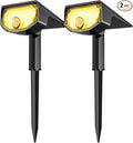 AloftSun Solar Motion Sensor Outdoor Lights,Waterproof Motion Sensor Spot Lights- 30 LED/3 Modes Solar Powered Spotlights,Landscape Lighting for Yard and Garden,Warm White,2 Pack