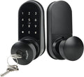 JESSTTI Electronic Door Lock with Touchscreens,Door Locks for Front Door, Electronic Door Knob with/IC Card/Password/Key,Digital Door Lock with Keypad