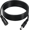 2pcs 16AWG DC Power Extension Cable 5.5mmx 2.1mm Male to Female Connection Cable for CCTV Surveillance Camera Solar Panel LED Strip Light Energy Storage Power 4.9ft
