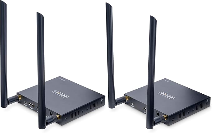 StarTech.com Wireless HDMI Extender, 4K 60Hz, Transmitter and Receiver Kit, Up to 165ft (50m), No Line-of-Sight Required