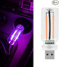 USB Ambient Light, RGB LED USB Light for Car, Laptop and Desk – VISB (Violet)