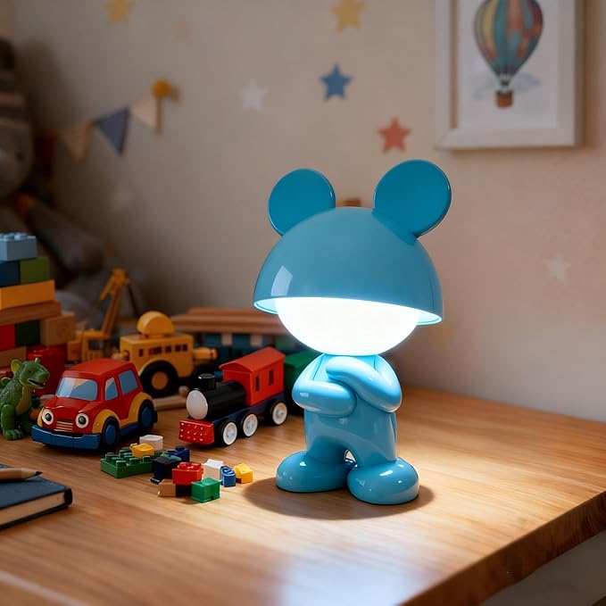 ShonlPin Night Light for Kids,Rechargeable Table Lamp,Touch Lamps for Nightstand,Dimmable,Breastfeeding,Nursery,Sleep Aid,Bluey Cute Decor Gifts Stuff for Baby Toddler Boys Girls Christmas Birthday