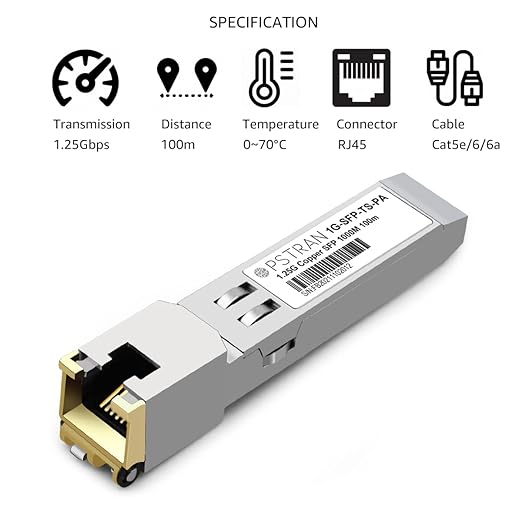 OPSTRAN 1000BASE-T SFP RJ45 Copper Transceiver Module Compatible with Palo Alto Networks PAN-SFP-CG 100m Cat5e/6