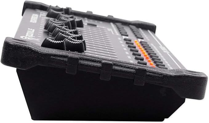 Rockville ROCKFORCE 384 Channel DMX Light/Fog Lighting Controller, MIDI Control, 30 Scene Banks, 6 Chases, LED Display, for DJs and Stage Lighting