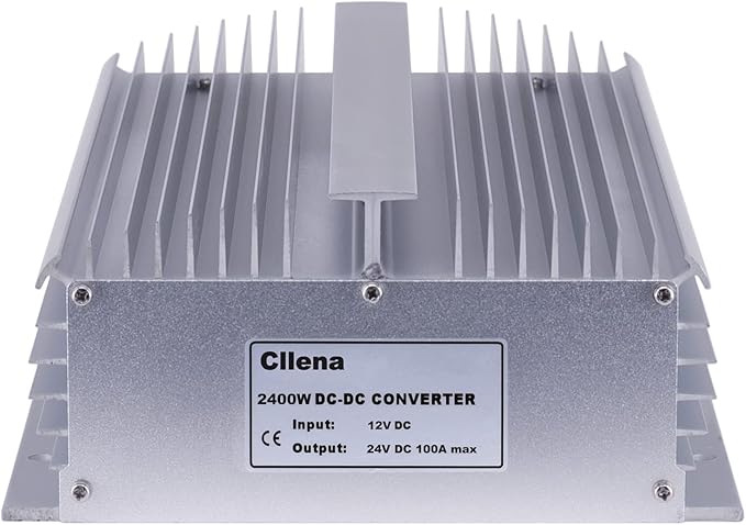 Cllena DC/DC 12V to 24V Boost Converter 100A 2400W Step Up Voltage Regulator Power Supply Voltage Transformer (Input 10V-16V)