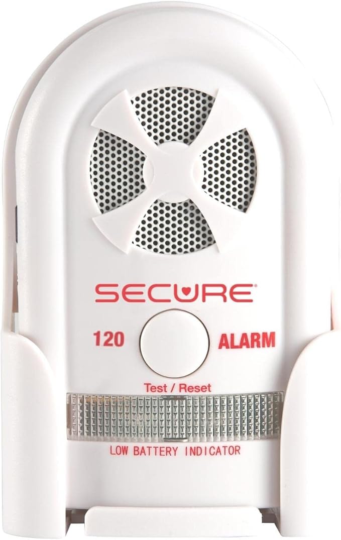 Secure Chair Alarm for Elderly Dementia Patients - 12x12 in Pressure Sensor Pad, 80-120 dB Monitor - Fall Prevention Devices, Monitoring Kit Caregiver Alert, Perfect Complement to Bed Alarm