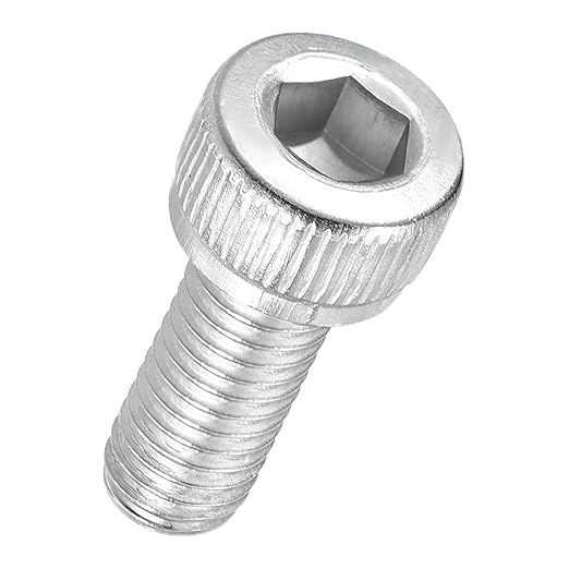 Kozelo 100pcs Socket Head Cap Screws - [M5-0.8 x 12mm] 304 Stainless Steel Allen Socket Drive for Electrical Motor 3D Printing Fan Engine Replacement Use, Silver