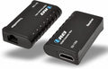 OREI HDMI Over Ethernet Extender– HDMI 1.4 with 1080p@60Hz Resolution, Power Over Cable - HDMI Over CAT6 Extension Up to 131 feet (EX-130A)