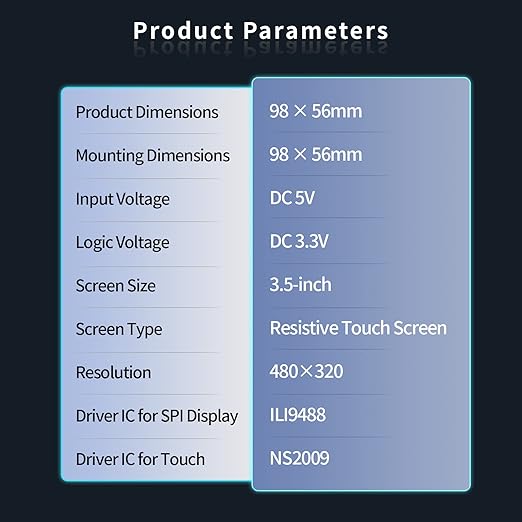 BIGTREETECH TFT35 SPI V2.1 Graphic Smart Display Compatible BTT Manta M8P/M4P/M5P, Manta E3EZ Control Board + CB1 Support Running Klipper Firmware DIY Upgrade 3D Printer