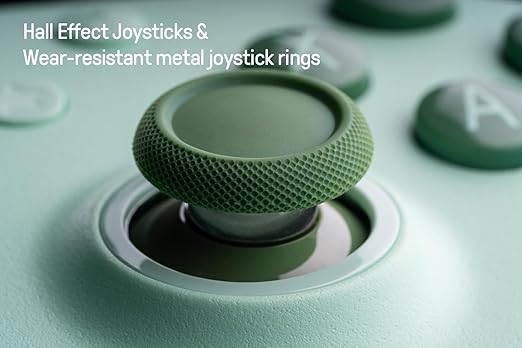 8Bitdo Ultimate 2C Hall Effect Joysticks and Hall Triggers Wireless Controller for Windows PC and Android, with Remappable L4/R4 Bumpers, Turbo function & Rumble vibration (Green)