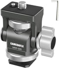 CAMEDAFLX Tilt Adjustable Camera Monitor Mount,Swivel Field Monitor Holder with Cold Shoe Mount 1/4"-20 Screw for 5” and 7”Monitor(Grey).
