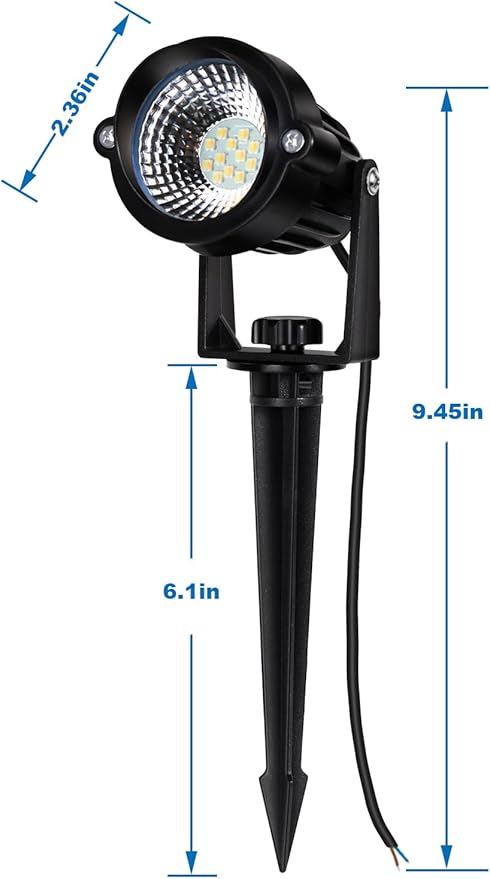 Motrackcao 20 Pack 12W Dimmable LED Landscape Lights, IP67 Waterproof Landscape Lighting with Remote 2700K-6500K Color Adjustable, 12V-24V Low Voltage Outdoor Spotlights for Garden Pathway Yard Patio