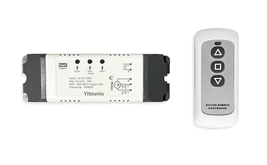 Yitouniu WiFi Linear Actuator Module, Motor Controller with Tuya Smart Life App, Alexa Voice Control, RF433 Remote, Forward Reverse Switch & WiFi Timer Switch for Automation (AC 85V-220V)