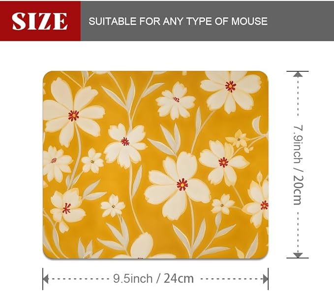 Sunday Market Square Mouse pad, Texture, Waterproof, Anti Slip Rubber Base, Computer Mouse pad, Laptop Mouse pad