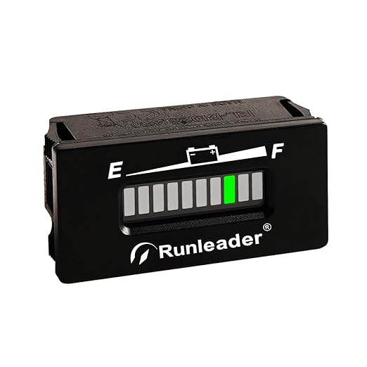 Runleader RL-BI028 DC 12V to 24V LED Battery Indicator, Applicable to Lead Acid Battery.