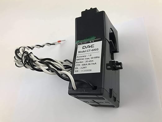 DAE P254-600 KIT, 600A, RS485, UL kWh Smart Submeter, 3 Phase, 120-480V, 3 Split Core CTs (Inner Dia. 1.38 inch)
