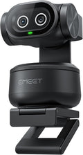 EMEET PIXY Dual-Camera AI-Powered PTZ Camera 4K, AI Tracking, PDAF&AI Autofocus 0.2s, 1/2.55'' Sony Sensor, 3 Mics, Presets, Gesture Control, 4K Webcam for Streaming and OBS/Twitch/Switch 2 Compatible