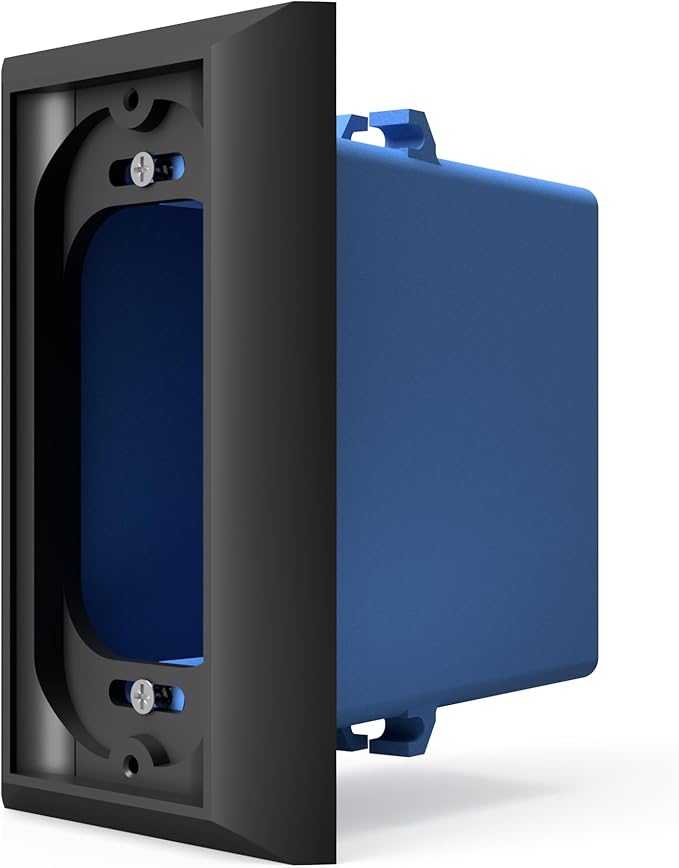 Ring Doorbell Mount - Hidden River Lab genuine Wall plate for Ring Wired Doorbell PRO (formerly Ring PRO2) - Premium adapter plate - Black