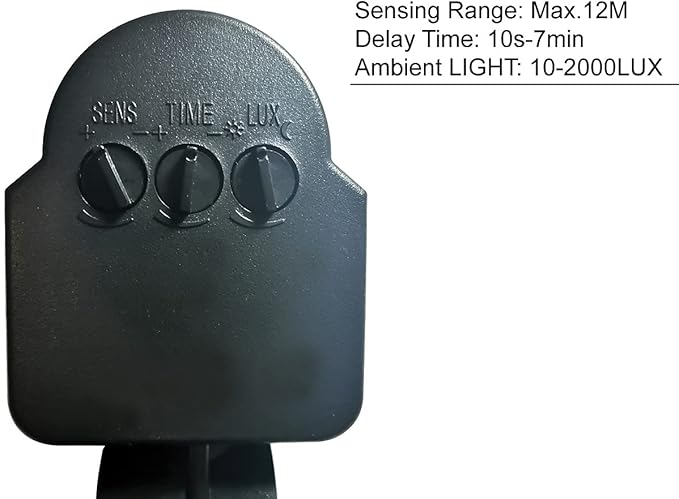 Mageway Waterproof Wall Mounted 1200W Incandescent Motion Infrared Sensor Switch 110V-240VAC, 180 Degree Motion Security Floodlight Sensor Detector, Automatic Dusk to Dawn PIR Outdoor Occupancy Sensor