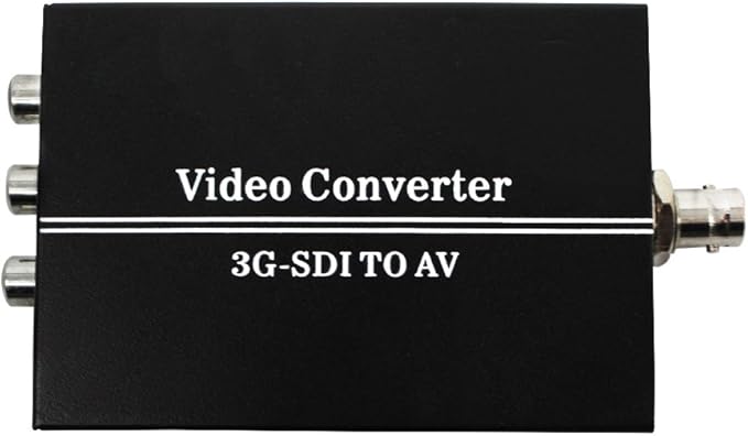 HDSUNWSTD HD 3G SDI to AV CVBS Video Converter Support 1080P L/R Audio Output SD-SDI HD-SDI Signal for TV