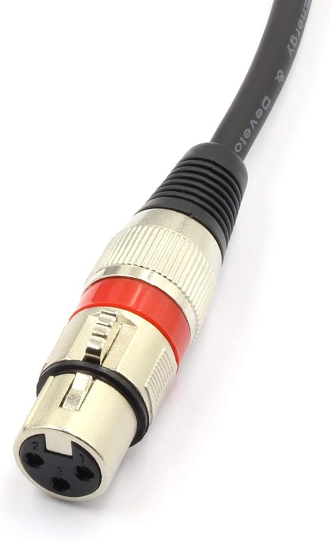 SiYear XLR Splitter Cable - XLR Female to Dual Male 3 Pin Patch Y Cable Balanced Microphone Splitter Cord Audio Adapter (50CM)