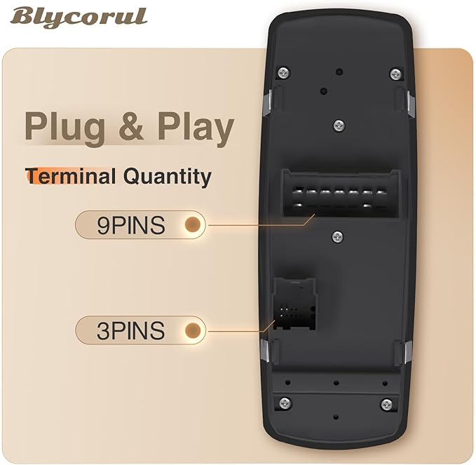 Blycorul Master Power Window Switch Driver Side Compatible with 2009 2010 2011 2012 Dodge Ram 1500/2500/3500 Quad & Crew Cab Pickup-9 Pins+3 Pins Replaces OEM 4602863AD,4602863AB,4602863AC