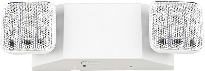 Sunco LED Emergency Lights, Commercial Lighting for Business, Power Outages, Offices, with Backup Battery (90 Minutes), Wall Mount, Hard Wired, 120-277V, Fire Resistant (94V-0) UL.