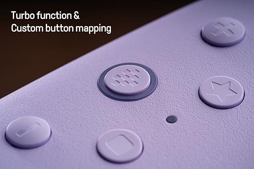 8Bitdo Ultimate 2C Hall Effect Joysticks and Hall Triggers Wired Controller for Windows PC and Android, with Remappable L4/R4 Bumpers, Turbo function & Rumble vibration (Purple)