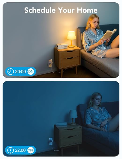 Govee Smart Plug, WiFi Outlet Compatible with Alexa and Google Assistant, Mini Smart Home Plugs with Timer Fuction & Group Controller, No Hub Required, ETL & FCC Certified, 2.4G WiFi Only (1 Pack)