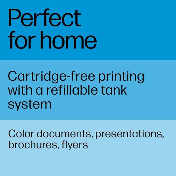 HP Smart Tank Plus 651 Wireless All-in-One Printer, Ink Tank Printer-for-Home Use, up to 2 Years of Ink in Bottles, Auto Document Feeder, Mobile Print, Scan, Copy, Fax (7XV38A)