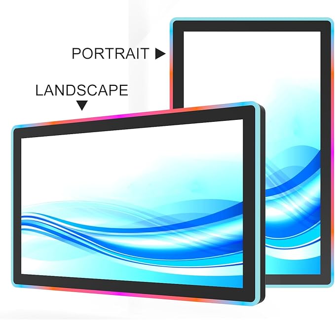 GreenTouch 23.8 Inch LED-Framed Touch Monitor Industrial LCD Monitor for Automated Information System, Gaming Machine