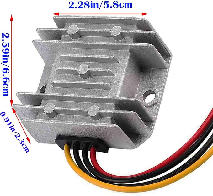 MGGi DC Voltage Boost Converter, 12V Step Up to 24V 3A 72W Regulator Booster, Converter Power Supply Module Boost Transformer, Waterproof Power Adapter - for Colf Cart Club Car Truck Vehicle Boat