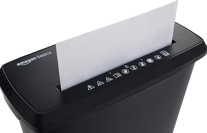 Amazon Basics Paper Shredder Sharpening and Lubricant Sheets - Pack of 12