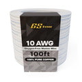 GS Power 100 Ft Duplex Marine Wire, 10 Gauge Wire, Oxygen-Free Tinned Copper 10 AWG Electrical Boat Wiring, Sheathed Copper Marine Grade Electrical Cable for Boat Automotive RV Camper Trailer