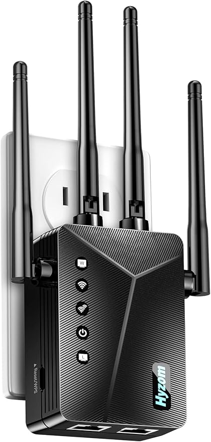 2026 WiFi Extender Signal Booster for Home & Outdoor - 5X Faster Internet Booster with Ethernet Port, Covers 13,000+ Sq.Ft House & Yard | Long Range Wireless Repeater Amplifier, Works with Any Router