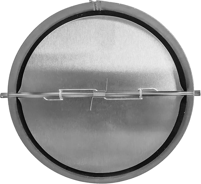 Draft Blocker 4'' Inch - Pack of 2 - Backdraft Damper - Draft Stopper - Backflow Preventer - Inline Fan Vent Deflector - One-Way Airflow Ducting - Dryer Duct Connector with Backdraught Flap